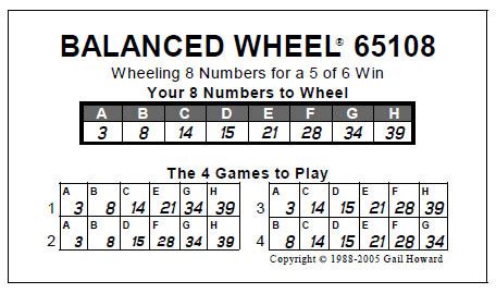 pick 6 lottery wheels free.